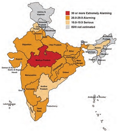 India hunger map (2009)