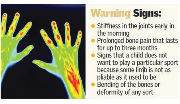 Arthritis warning signs in children