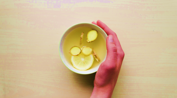 lemon in tea