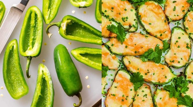 JALAPEÑOS FILLED WITH VEGETARIN CREAM CHEESE