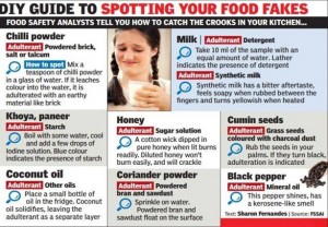 Adulterated Foods - How can we test adulterated food?
