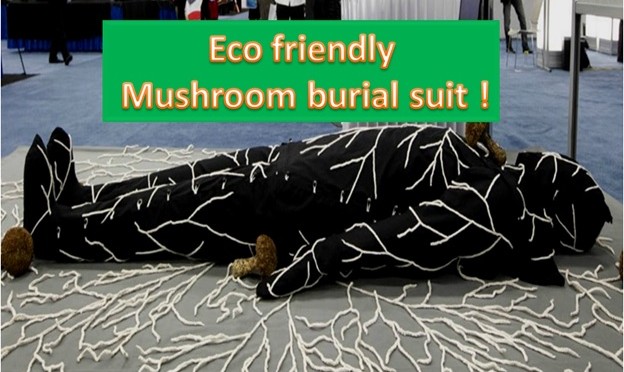 Eco-Friendly Burial Suit Transforms Your Body into Mushrooms After You Die!