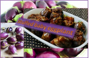 Delicious stuffed baby eggplant curry