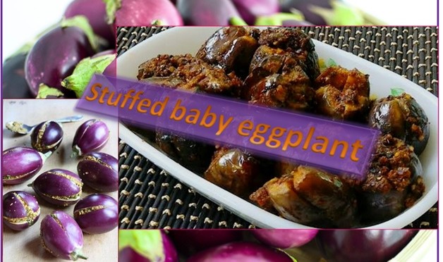Delicious stuffed baby eggplant curry