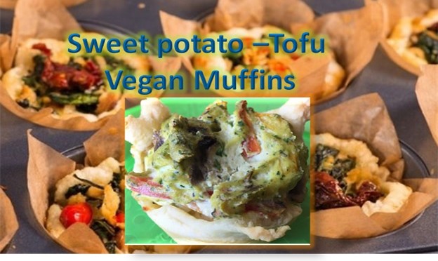 Sweet Potato -Tofu Vegan Muffins