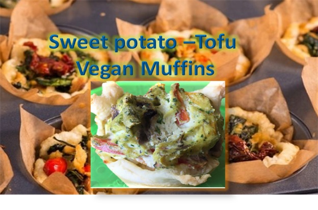 Sweet Potato -Tofu Vegan Muffins