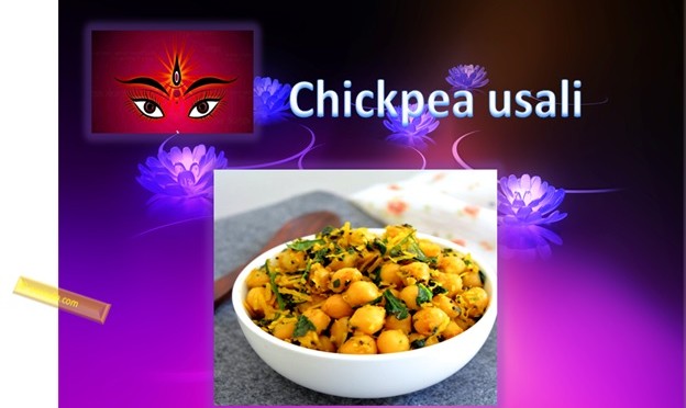 Chickpea Usali For Navratri