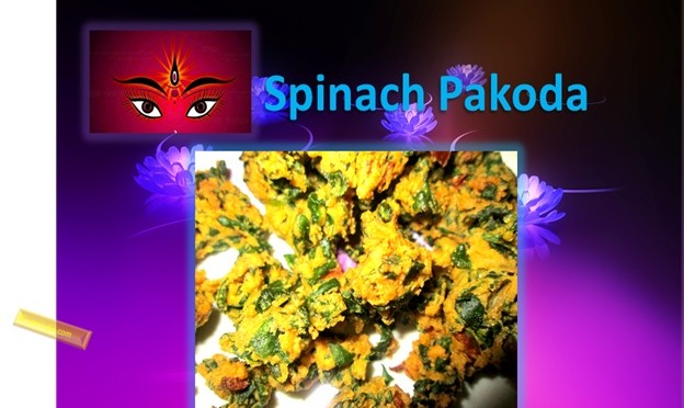 Spinach Pakoda For Navratri