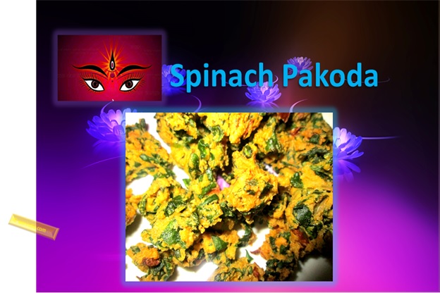Spinach Pakoda For Navratri