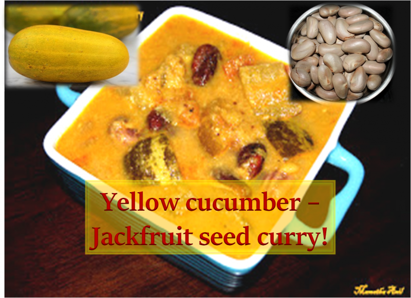 Yellow cucumber - Jackfruit Seed Curry