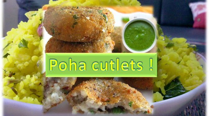 Poha cutlet