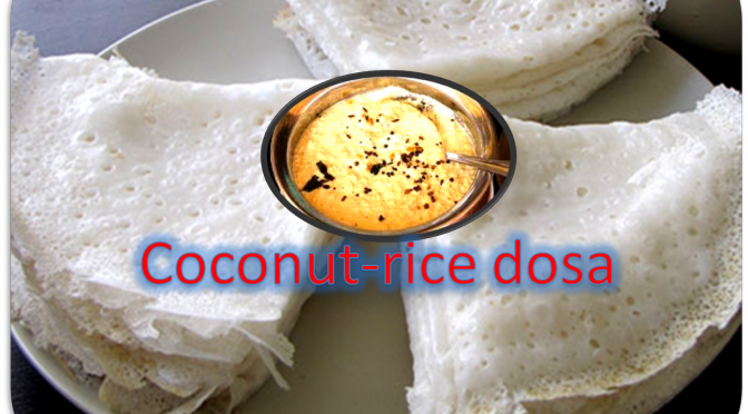 Coconut Rice Dosa
