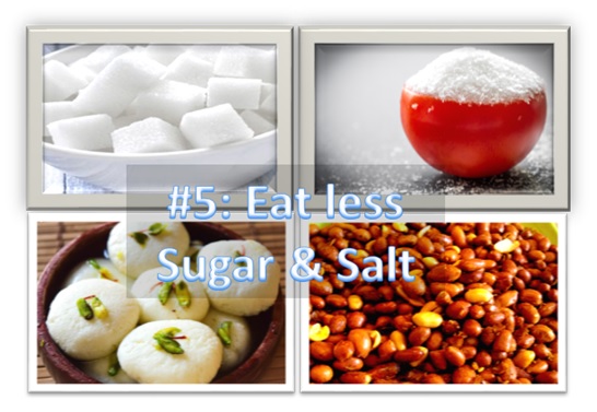 Eat Less Sugar & Salt