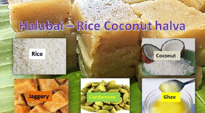 Rice Coconut Halva – Halubai