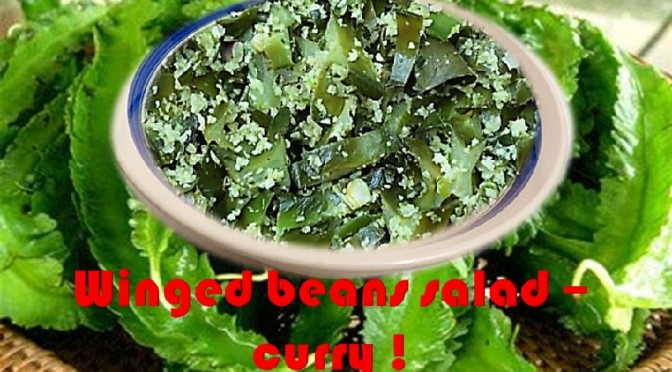 Winged beans salad curry