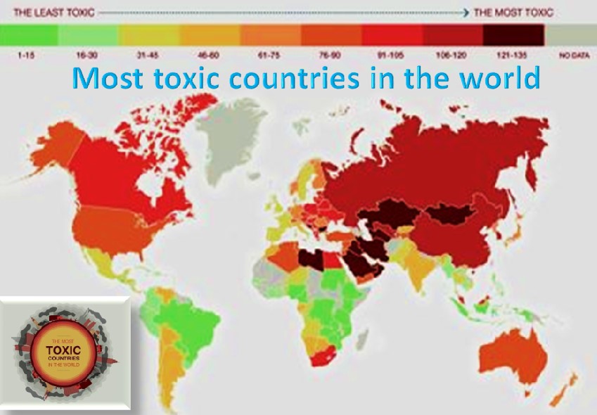Toxic countries in the world