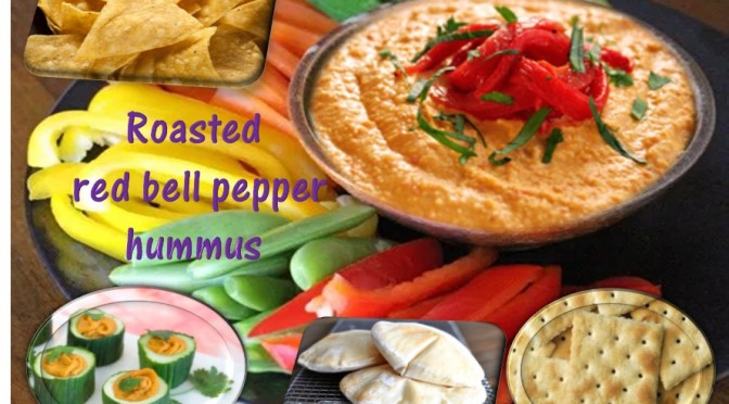 Roasted Red Bell Pepper Hummus