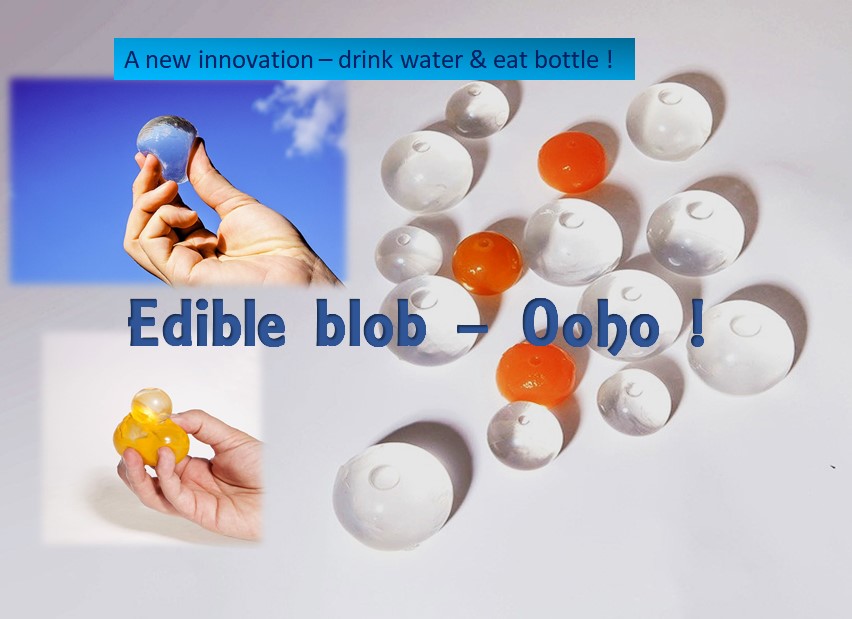 Edible blob, Water bottle that you can eat