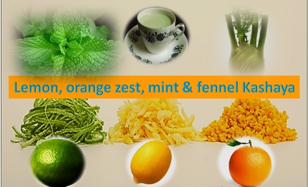Lemon, Orange Zest, Mint & Fennel Kashaya