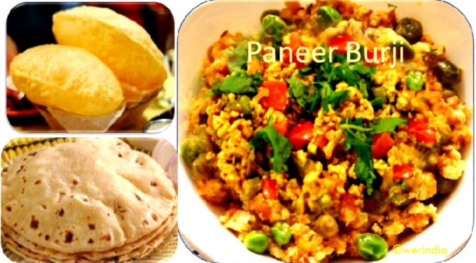 Paneer burji recipe