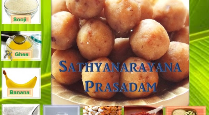 Recipe for Sathyanarayana Prasadam