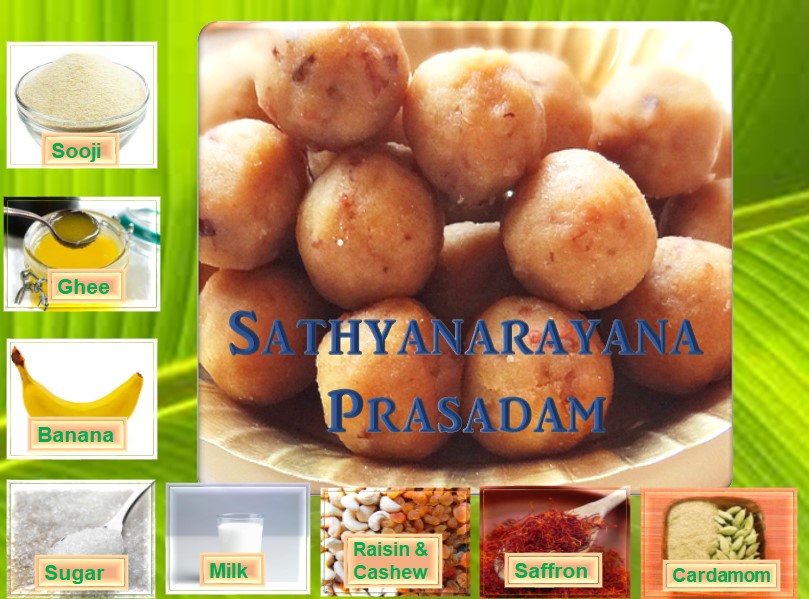 Recipe for Sathyanarayana Prasadam