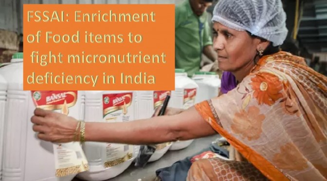 Food enrichment to combat micronutrient deficiency