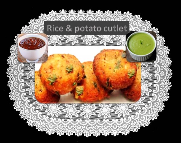 Potato and rice cutlet
