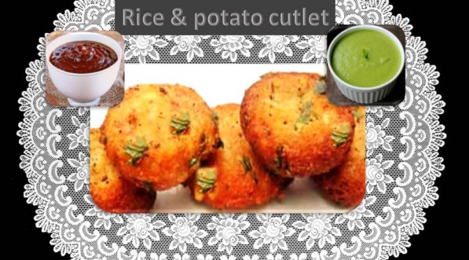 Potato and rice cutlet