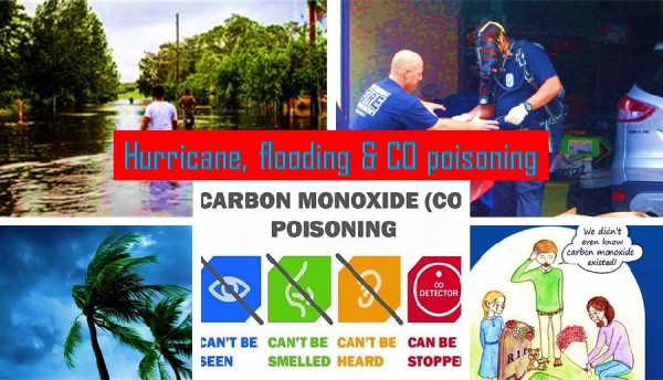 Hurricane, Flooding, carbon monoxide poisoning