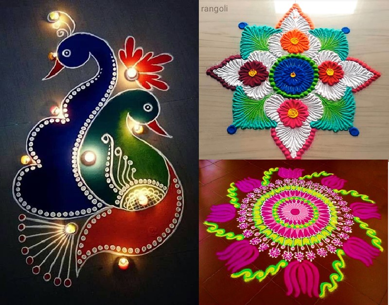 Traditional art Rangoli helps hands and mind