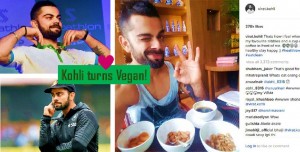 Virat Kohli is Vegan