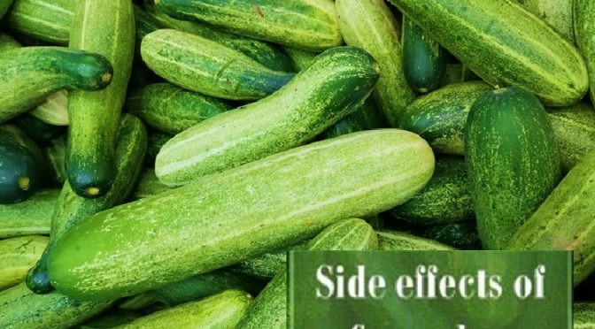 Side effect of cucumber