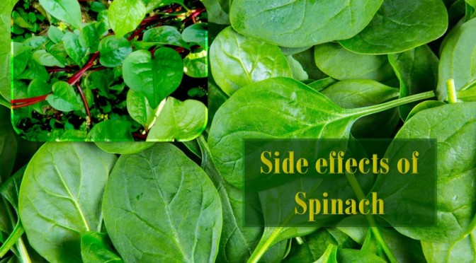 Side effect spinach