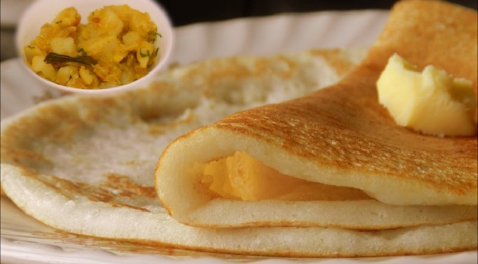 Butter masala dosa