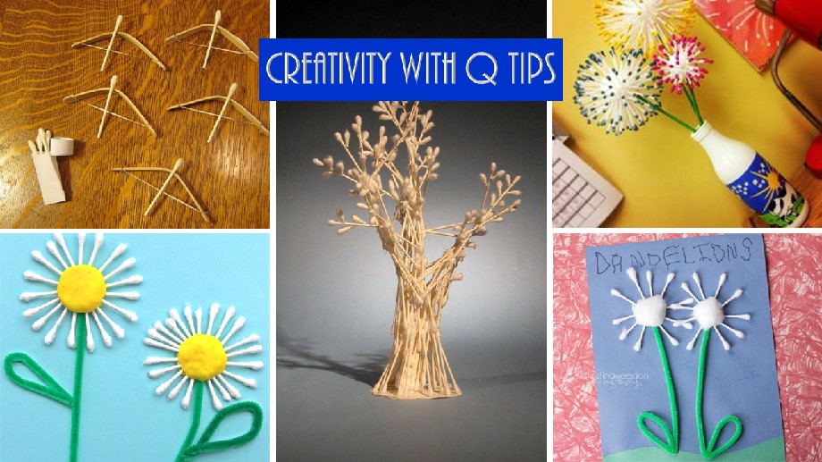 Q tips art for kids