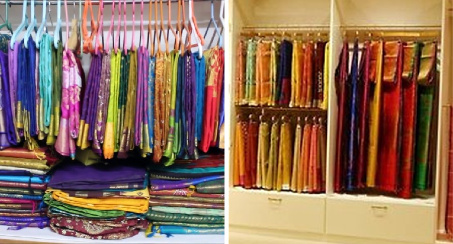 Silk saree storage