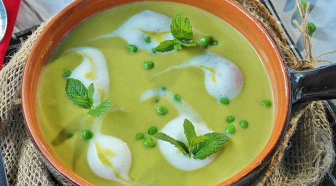 Basil zucchini soup