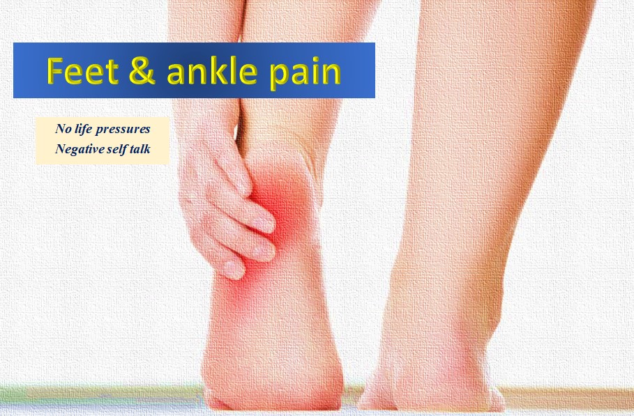 Emotions, ankle and feet pain