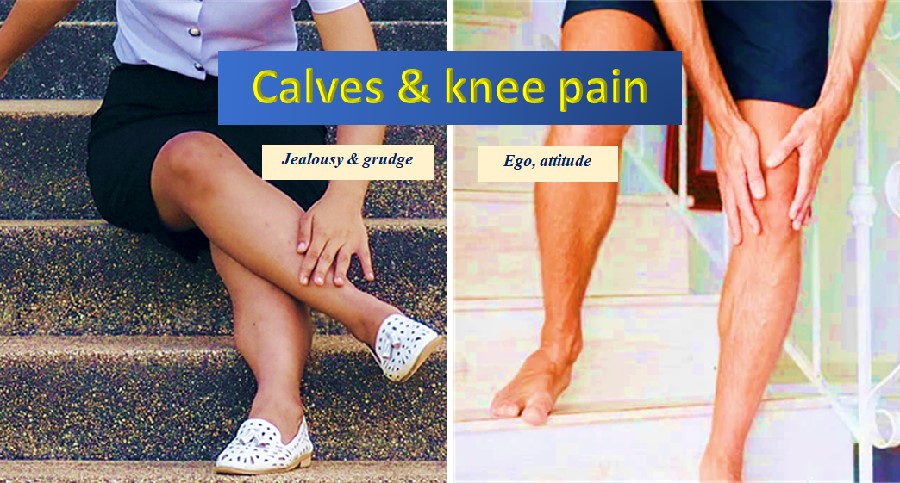 Emotions, knee and calf pain