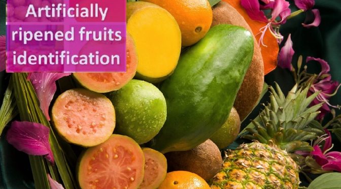 Identifying artificially ripened fruits