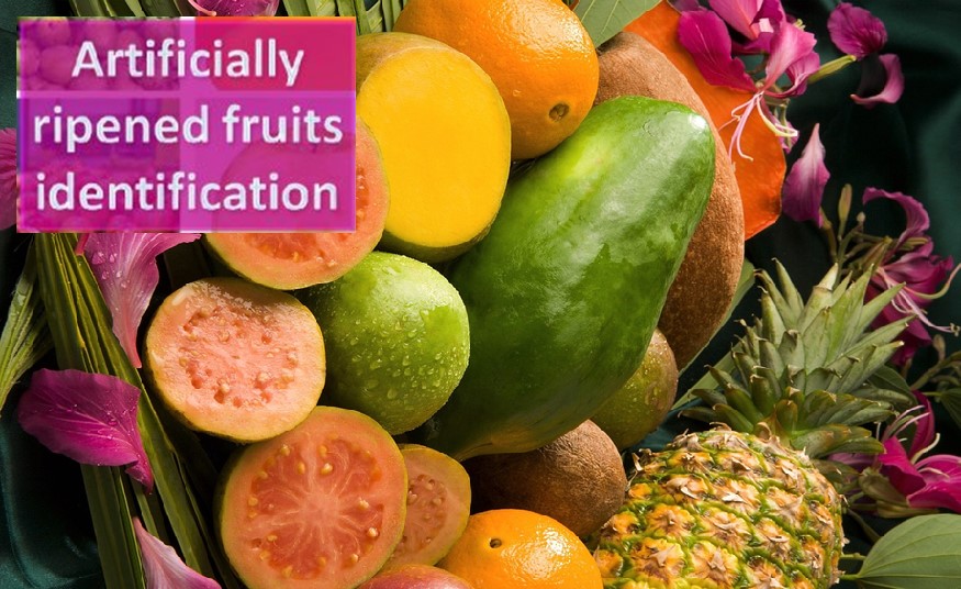 Identifying artificially ripened fruits