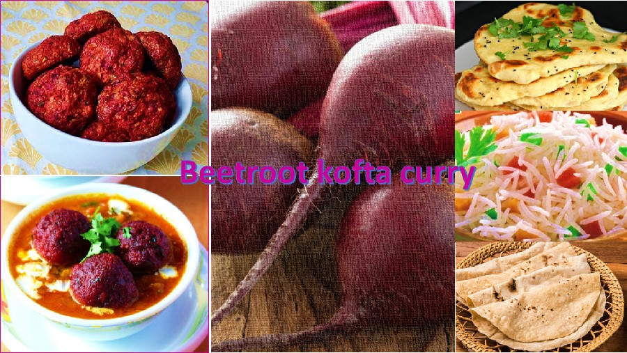 Beetroot kofta curry
