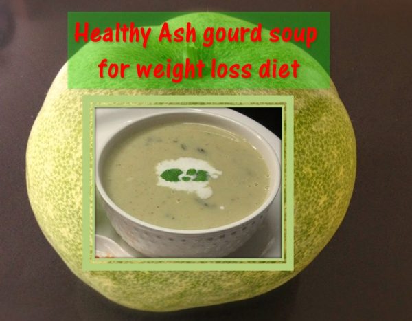 Ash gourd soup for diet