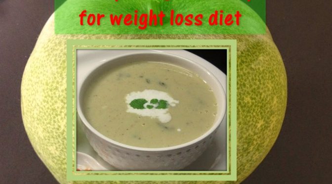 Ash gourd soup for diet