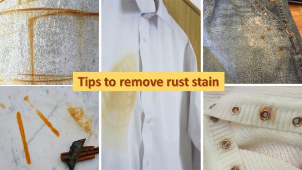 Rust stain removal tips