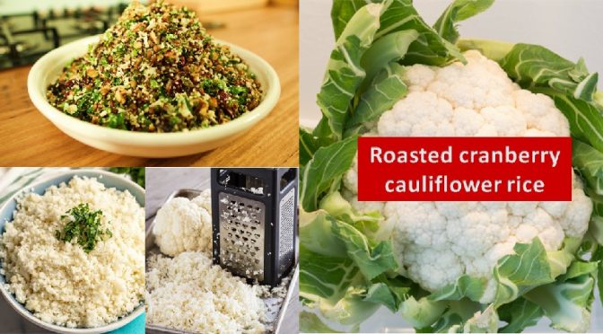 Roasted cauliflower rice recipe