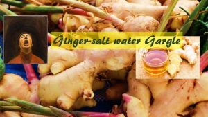 Ginger water for sore throat