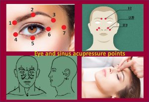 Acupressure for eye and sinus