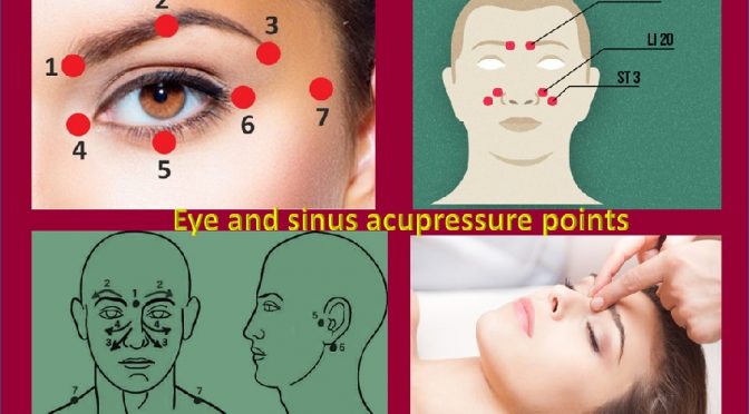 Acupressure for eye and sinus